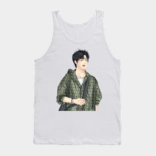 Boy on green Tank Top